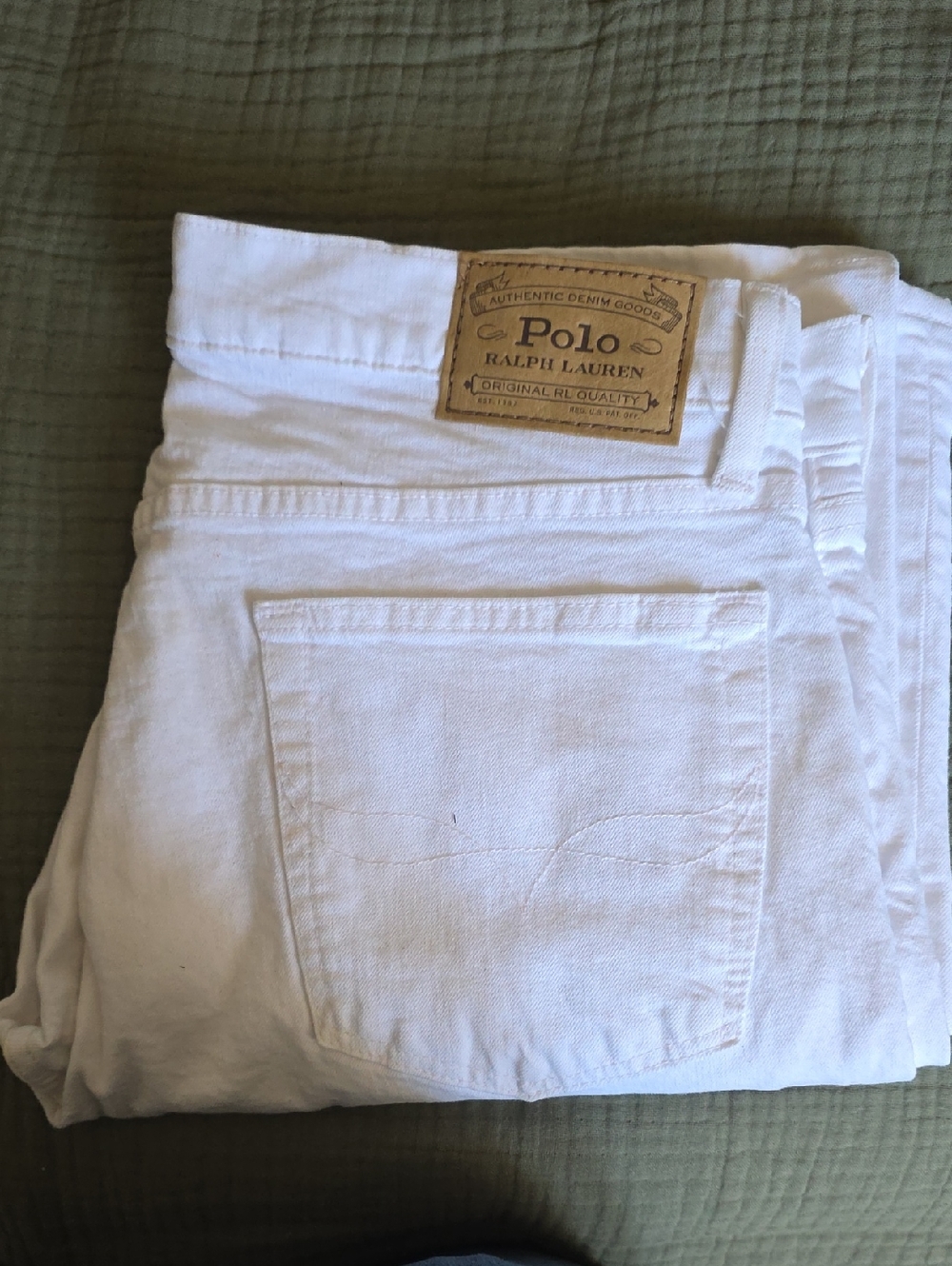 Polo Ralph Lauren Varick White Denim Jeans